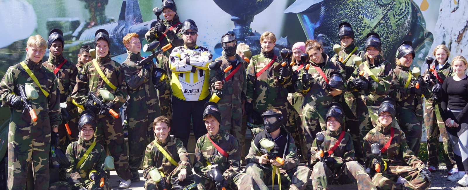 Paintball utomhus Stockholm